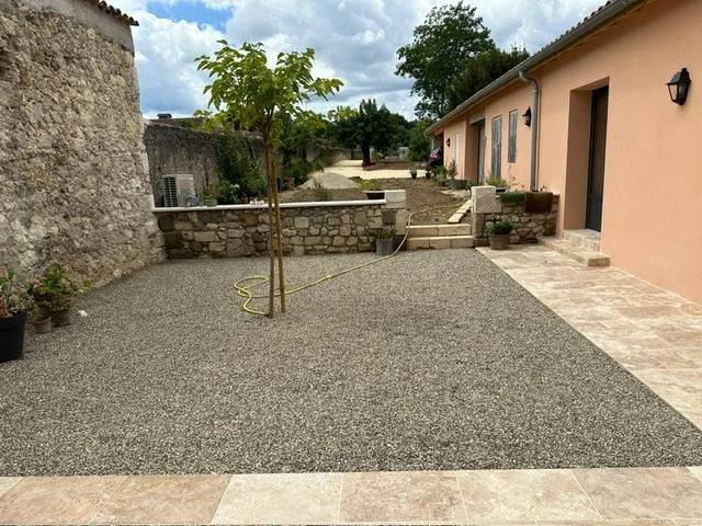 Cours en alvéoles à gravillons NCS Travaux Publics